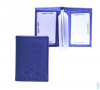 D�msk� pouzdro na karty a doklady 7117 fialov� modr�, HJP