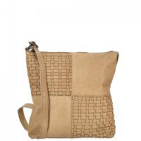 Propl�tan� ko�en� crossbody kabelka Enrico Benetti Sicily 89031-117 light taupe, ENRICO BENETTI