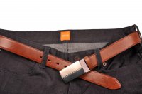 P�nsk� ko�en� spole�ensk� opasek s plnou sponou 35-020-1PS-48 NEW, Penny Belts