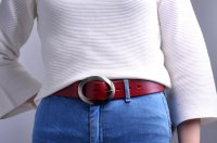 D�msk� ko�en� opasek 11893 �erven�, Penny Belts