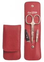 Cestovn manikra v koenm pouzde 9014 erven - nky Solingen, Erbe Solingen