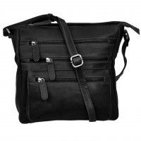 Kabelka p�es rameno LA-1745 �ern�, LederArt