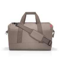 Allrounder L herringbone mokka elegantn� cestovn� ta�ka MT6054, Reisenthel