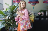 Skldac nkupn taka Mini Maxi Shopper florist peach AT3078, Reisenthel